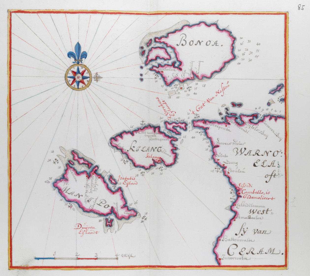 Mappa che mostra parte dell