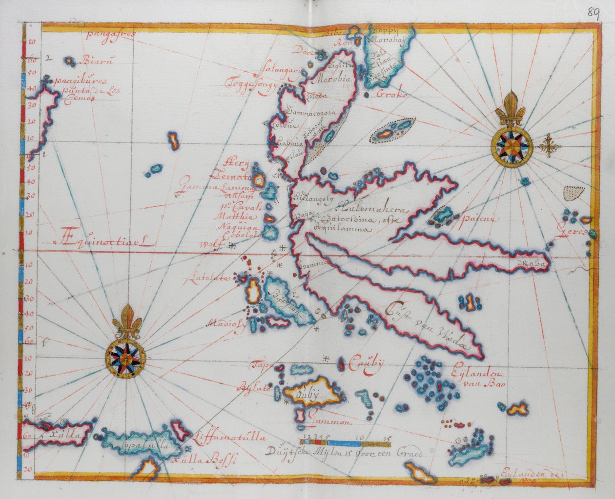 Isole Molucche (Maluku), Indie Orientali, Indonesia da Dutch School