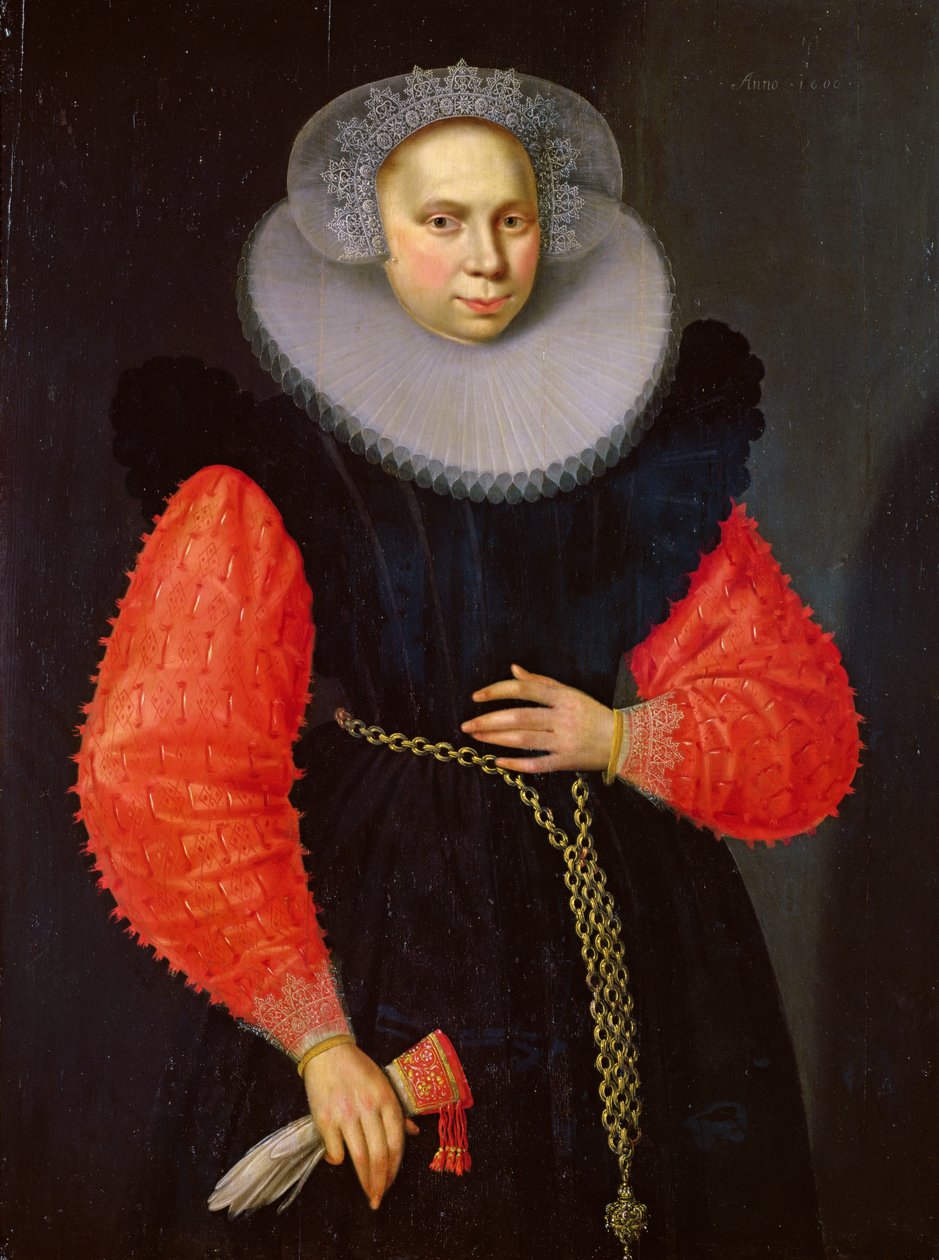 Ritratto di una donna, 1600 da Dutch School