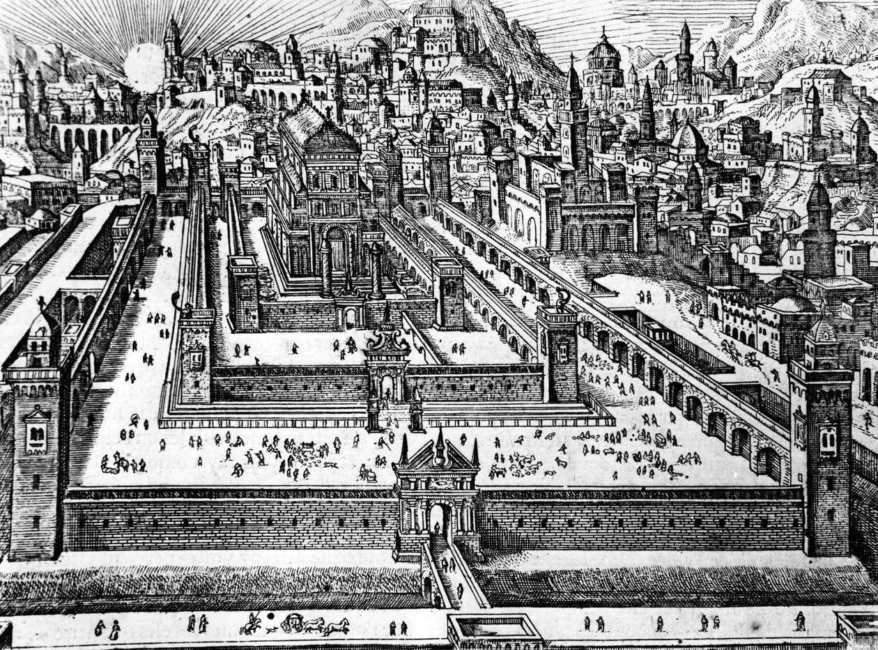 Ricostruzione del Tempio di Salomone da Dutch School