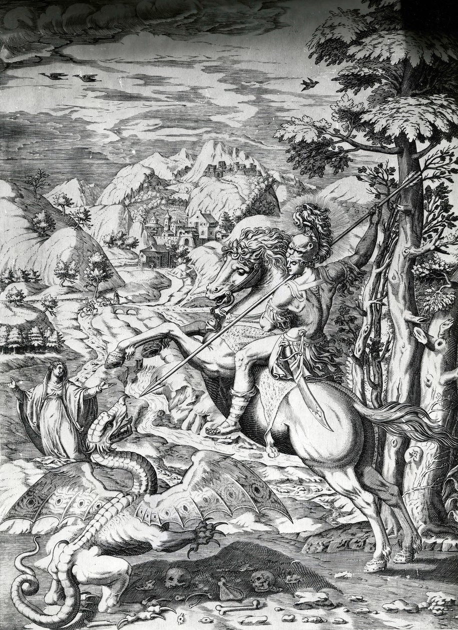 San Giorgio e il Drago, XVI secolo da Dutch School
