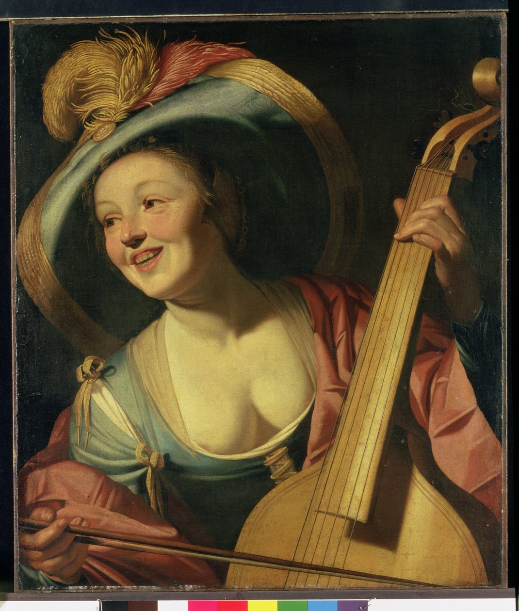 Il suonatore di viola da gamba da Dutch School