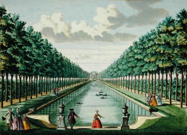 Vista del padiglione e del canale, da 
