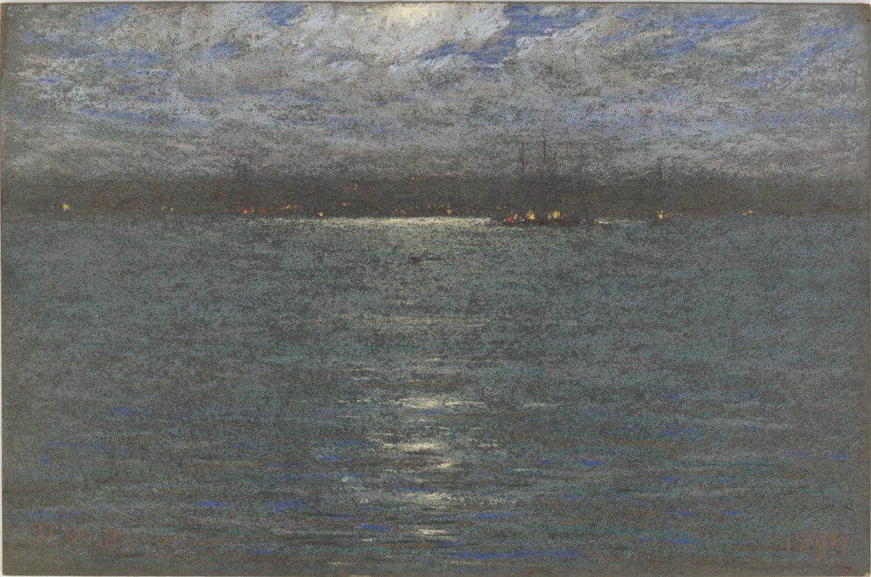 Notte: Un porto, 1894 da Dwight William Tryon