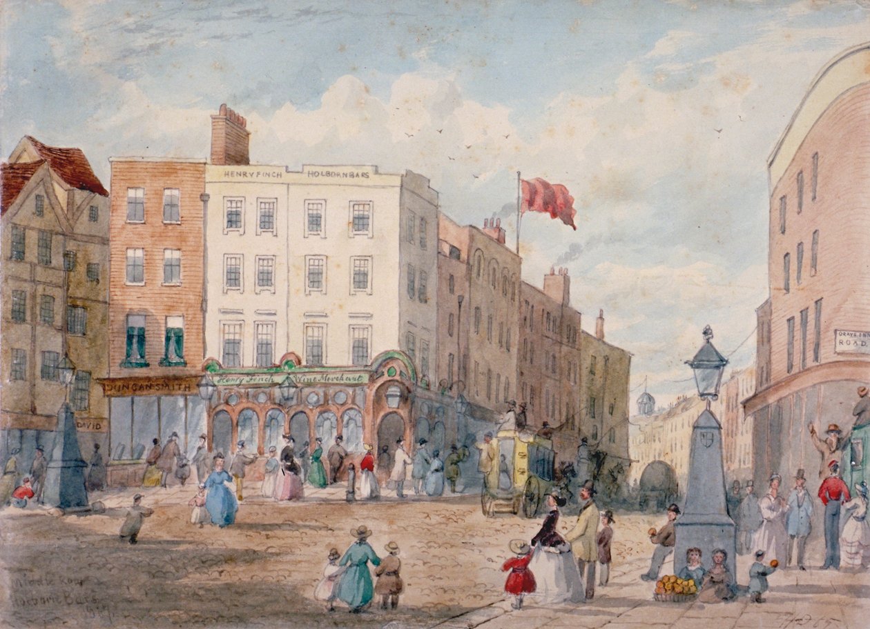 Middle Row, Holborn, Londra, 1867 da EH Dixon