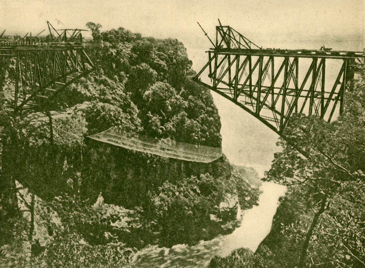 Costruzione del Ponte Ferroviario dello Zambesi, c1930 da ENA