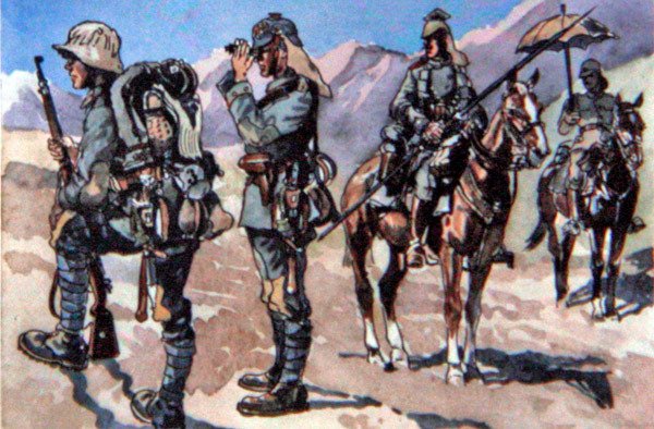 Uniformi tedesche del 1917, Fronte macedone da E. (after) Dobrich