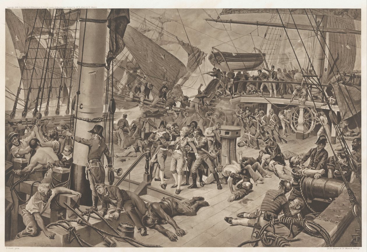 Battaglia di Trafalgar, 1805 da E. Albert and Co.