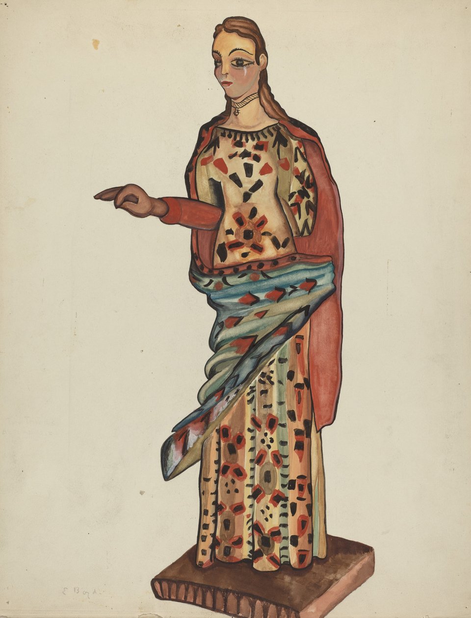 Bulto (Figura di legno di santo) da E. Boyd