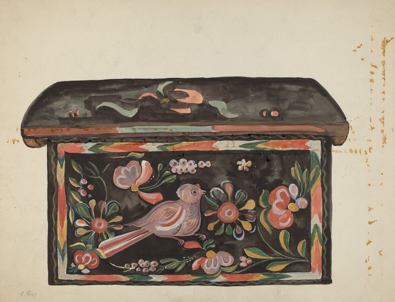 Scatola di pino nativo, 1935-1942 da E. Boyd