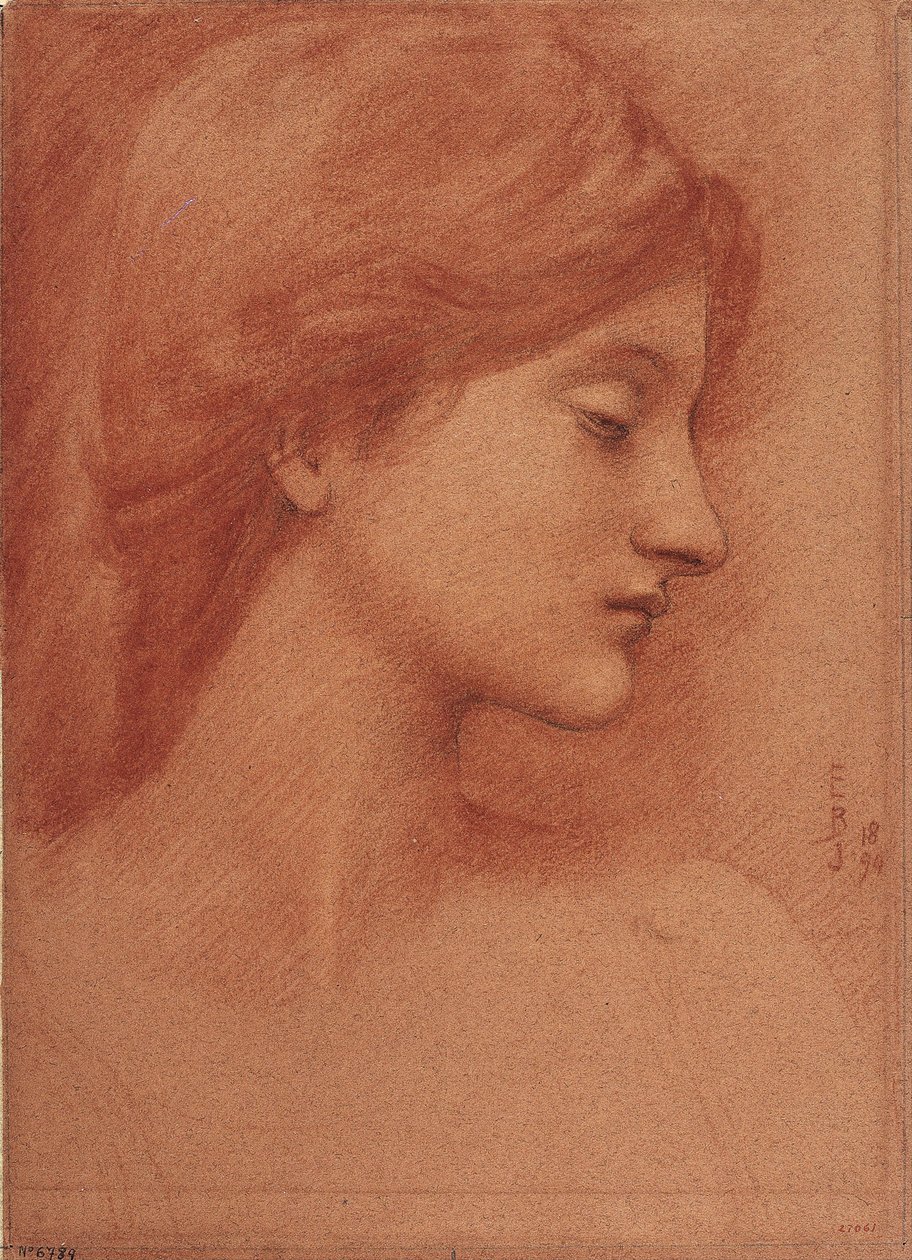 Testa femminile da E. Burne Jones