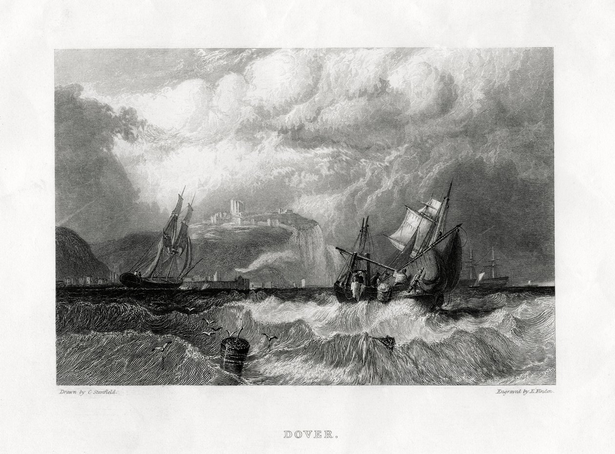 Dover, Kent, 1860 da E. Finden