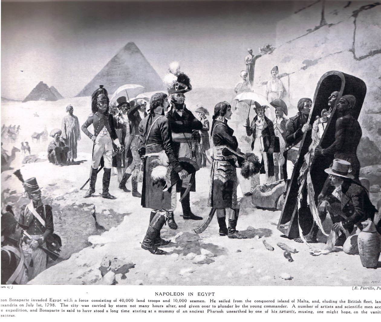 Napoleone in Egitto, illustrazione da 
