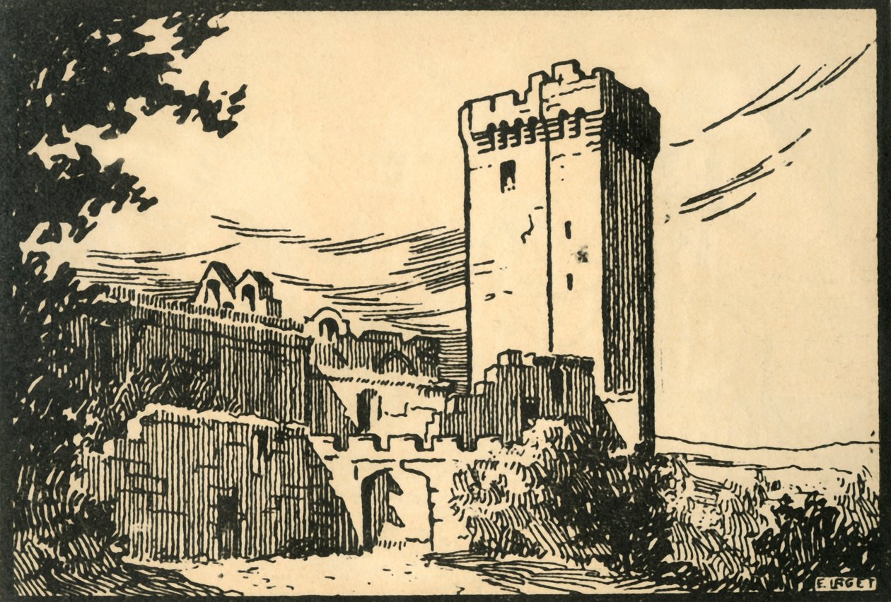 Abbazia di Montmajour - La vecchia abbazia di Montmajour, c. 1920s da E Laget