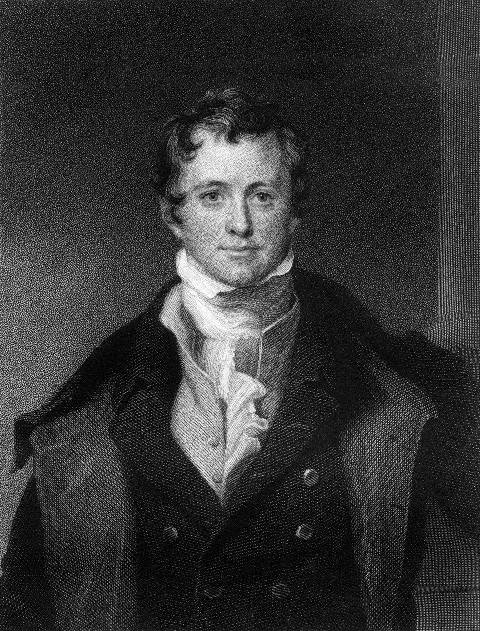 Sir Humphrey Davy, chimico e fisico cornico, 1845 da E. Scriven
