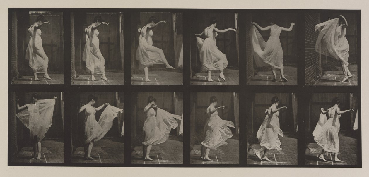 Tavola Numero 188. Danza (fantasia), 1887 da Eadweard Muybridge