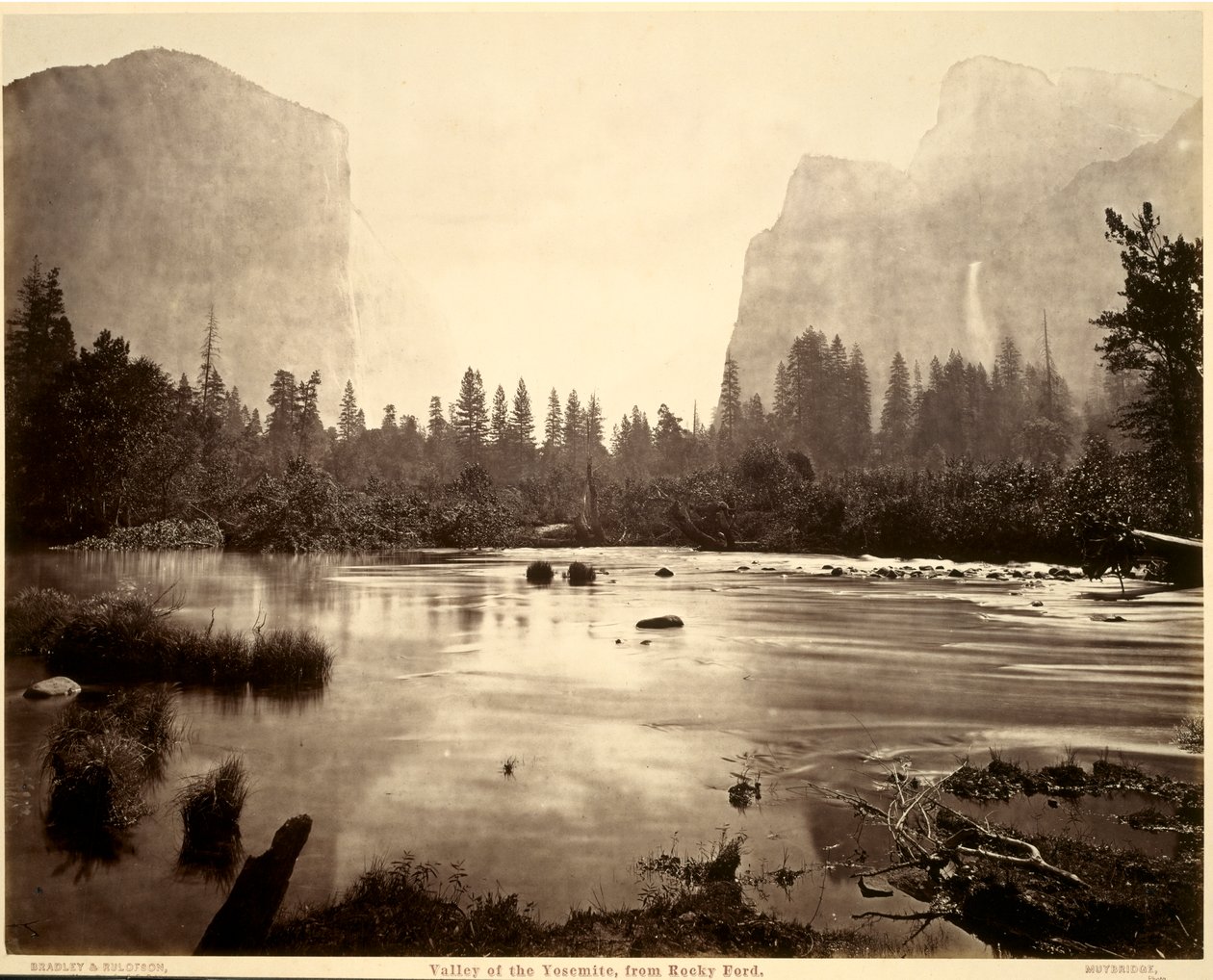 Valle dello Yosemite, da Rocky Ford da Eadweard Muybridge