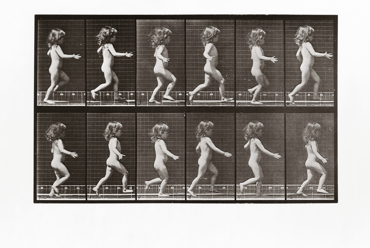 Bambino che corre, Tavola 469 da Animal Locomotion da Eadweard Muybridge