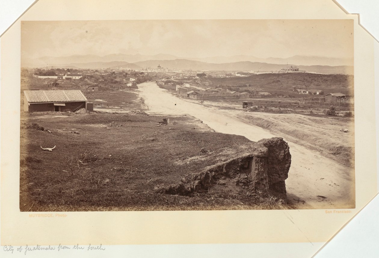 Città del Guatemala da sud da Eadweard Muybridge