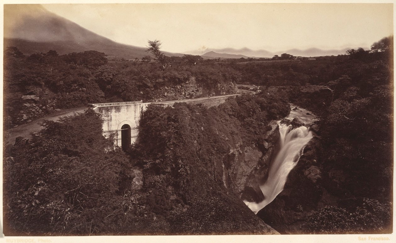 Cascate del Michatoya--Palin, Guatemala da Eadweard Muybridge