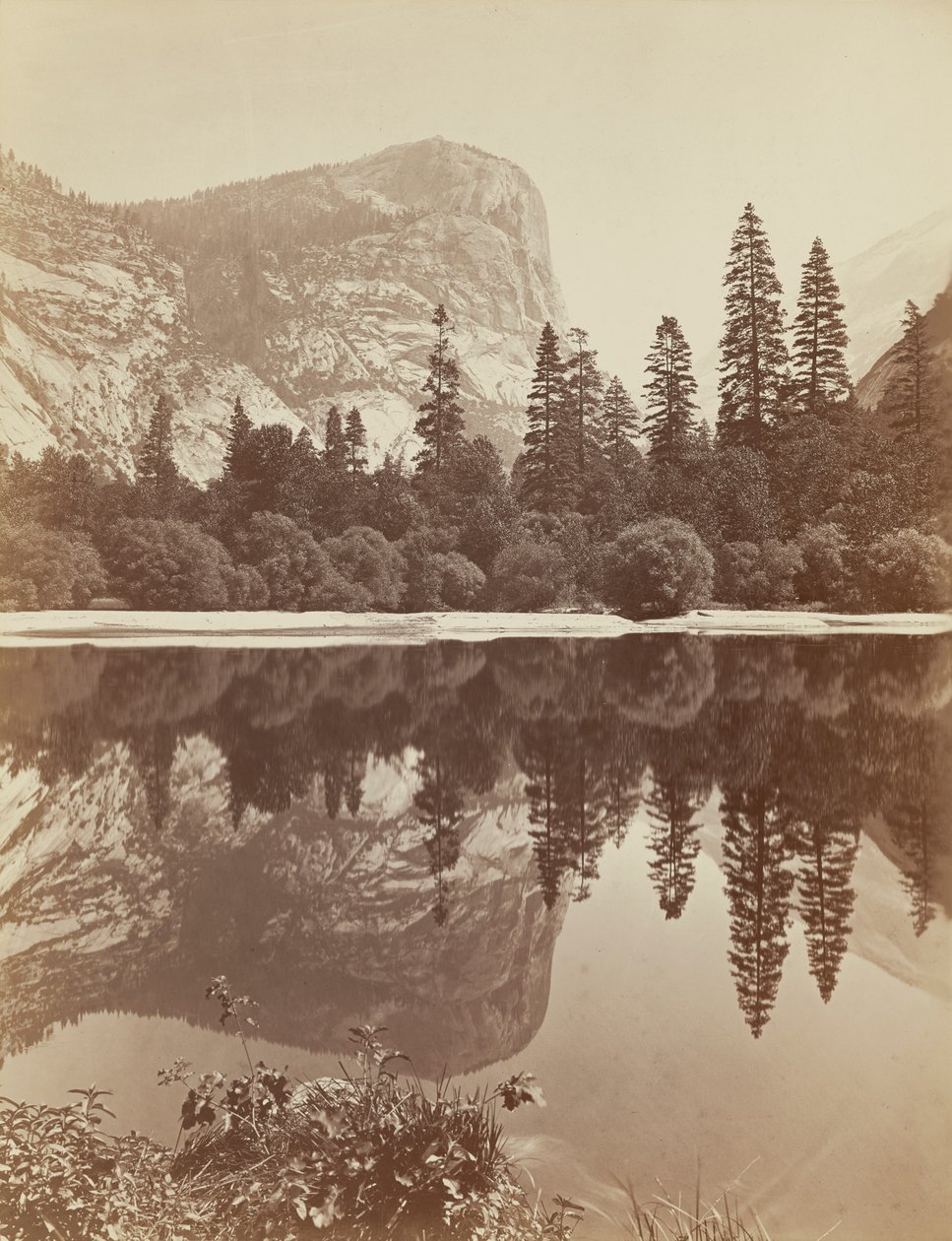 Lago Mirror, Yosemite Valley, 1872 (foto) da Eadweard Muybridge