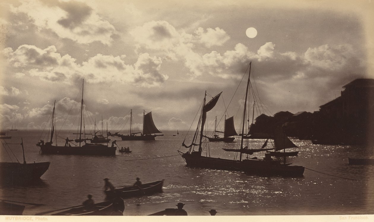 Effetto di luna - Baia di Panama da Eadweard Muybridge