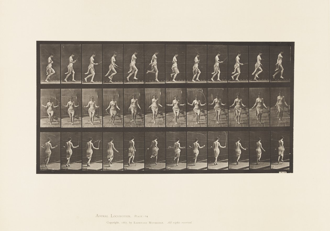 Correre e saltare con la corda da Eadweard Muybridge