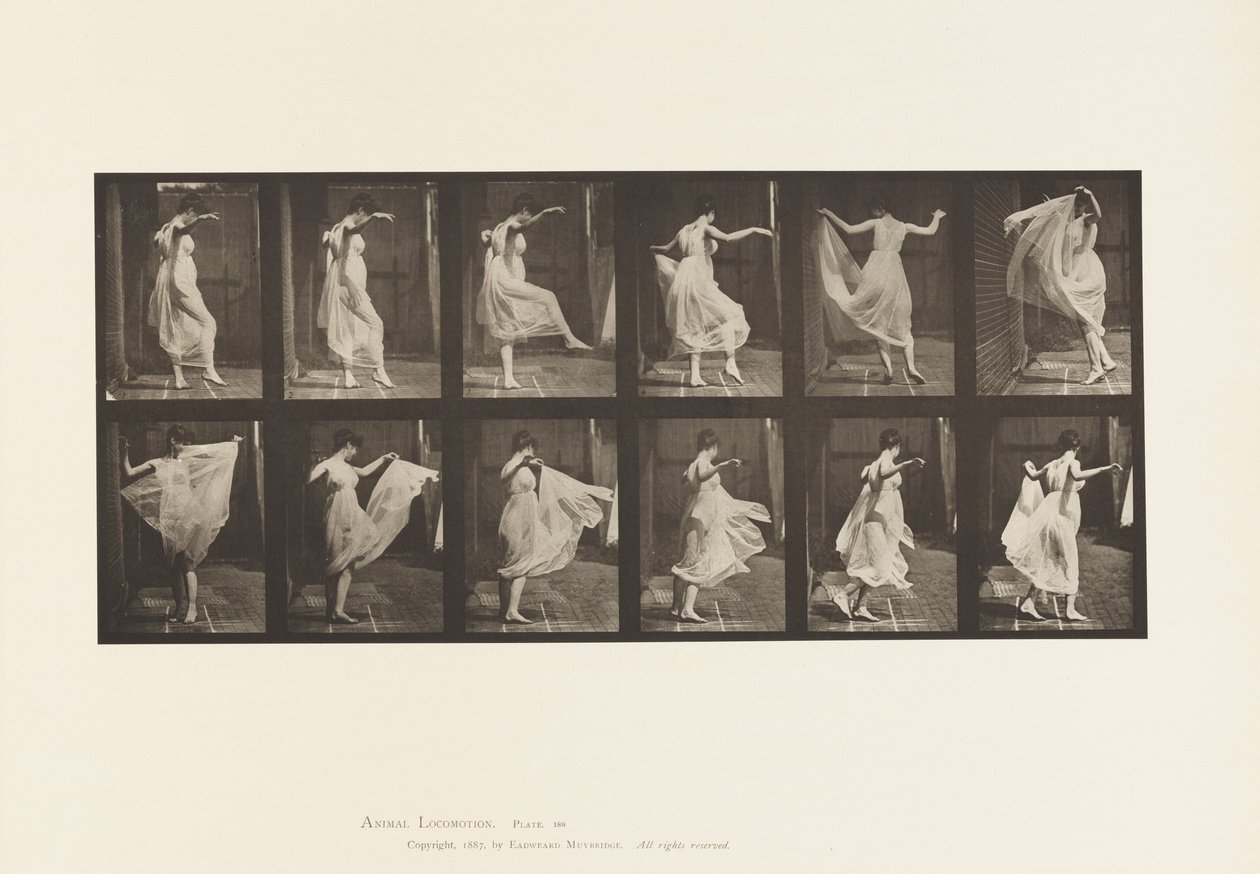 Piatto 188. Ballare (fantasia) da Eadweard Muybridge