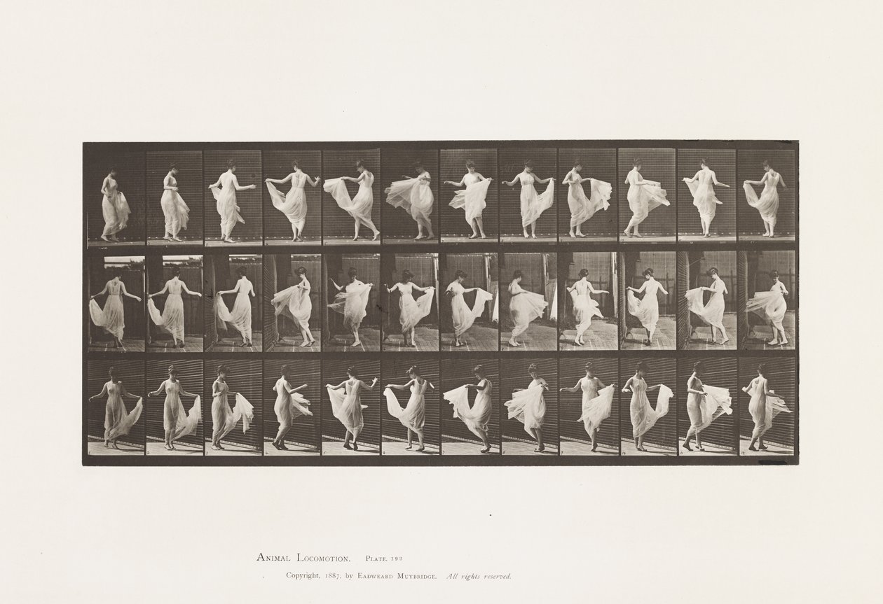 Piatto 192. Ballare (fantasia) da Eadweard Muybridge