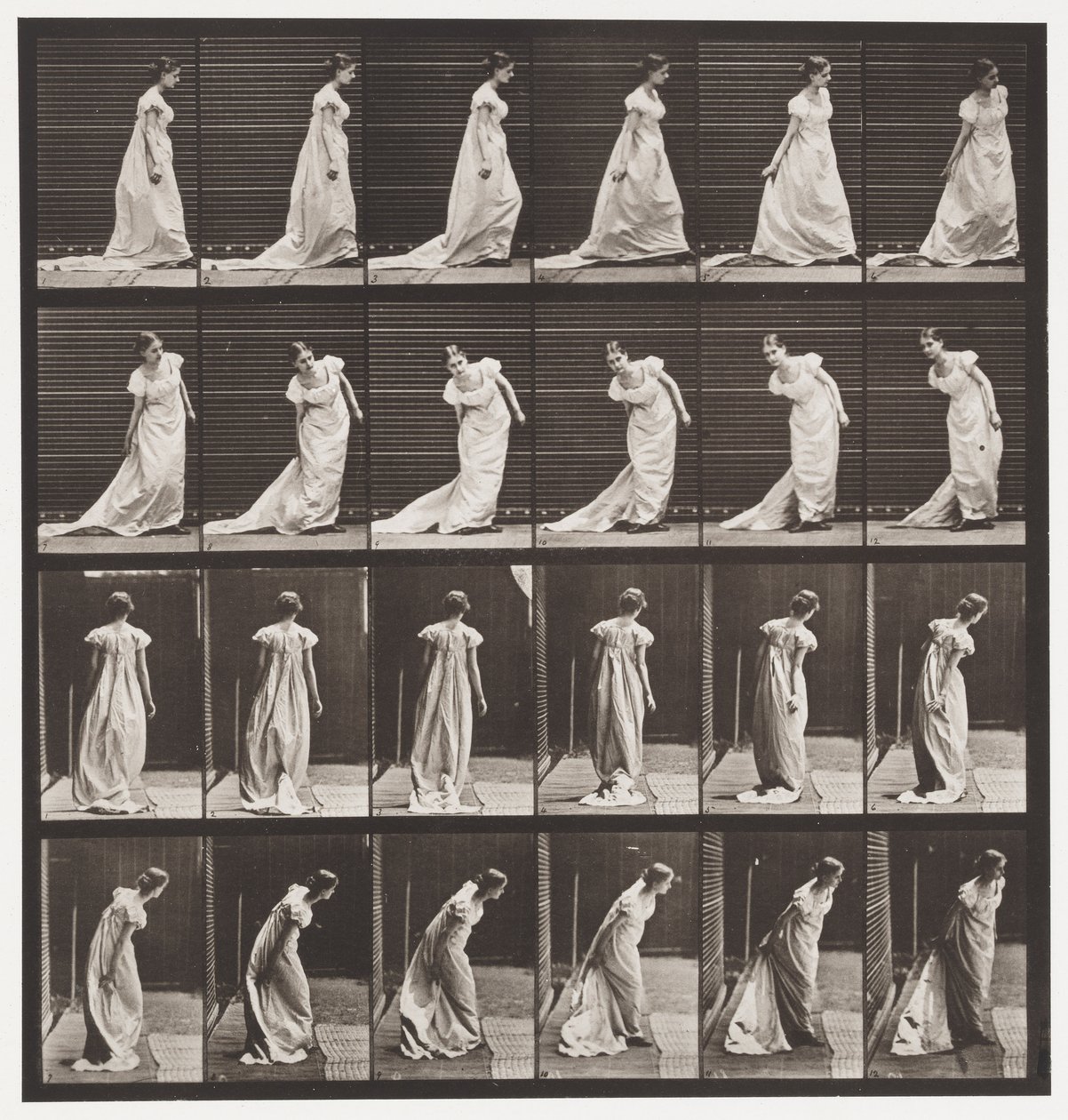 Tavola 231. Chinarsi per Sistemare il Treno e Girarsi da Eadweard Muybridge