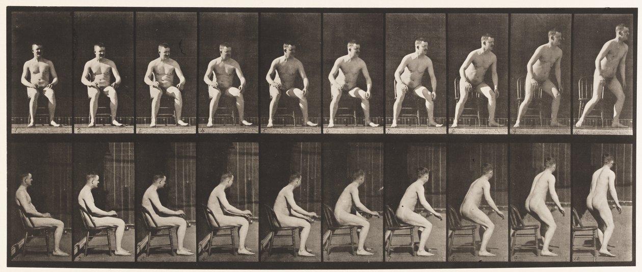 Tavola 249. Alzarsi dalla sedia da Eadweard Muybridge