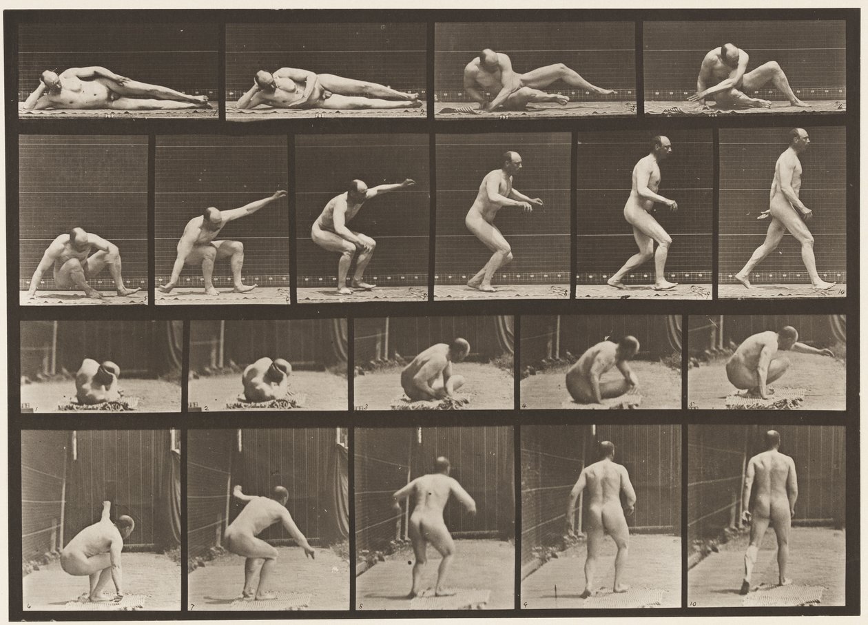 Tavola 258. Alzarsi da terra e camminare via da Eadweard Muybridge