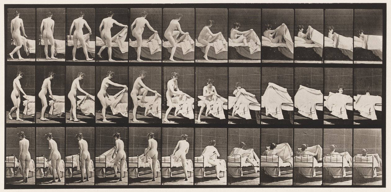Piastra 263. Entrare nel letto da Eadweard Muybridge