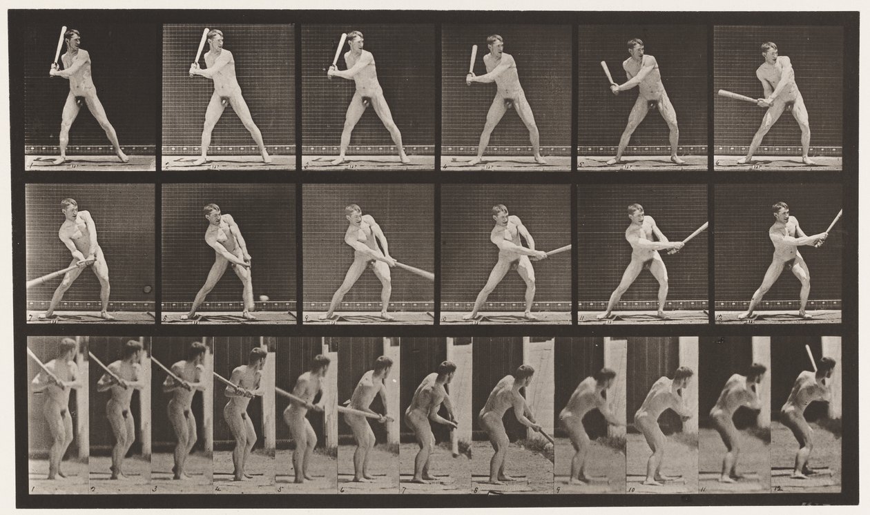 Tavola 275. Baseball; battere (palla bassa) da Eadweard Muybridge