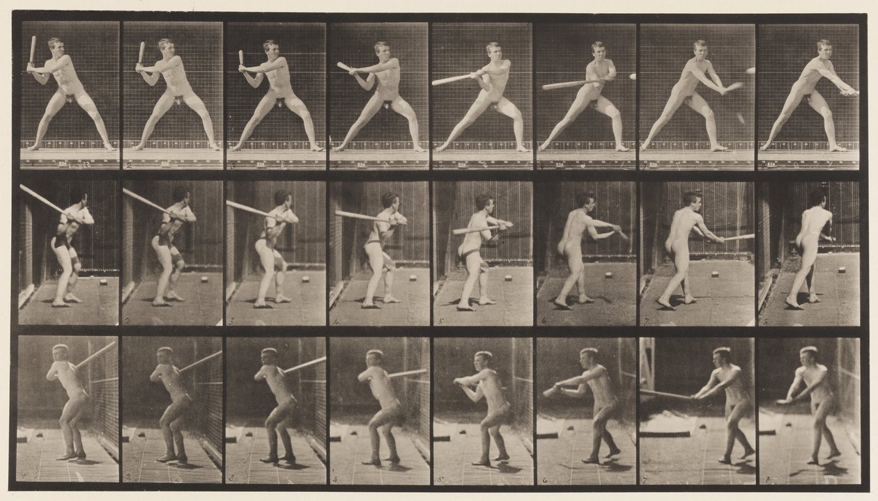 Tavola 276. Baseball; battuta da Eadweard Muybridge