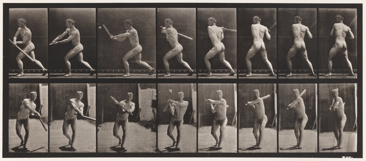 Tavola 278. Baseball; battuta da Eadweard Muybridge