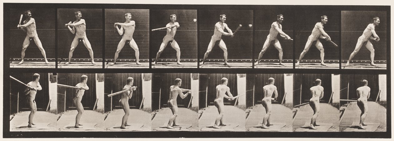 Baseball; battuta da Eadweard Muybridge
