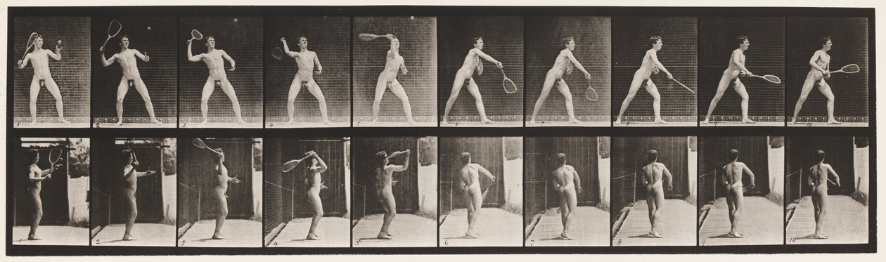 Tavola 294. Tennis; Servizio da Eadweard Muybridge