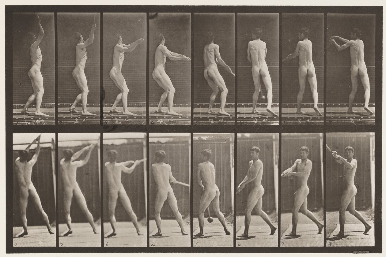 Tavola 309. Lanciare il martello da Eadweard Muybridge