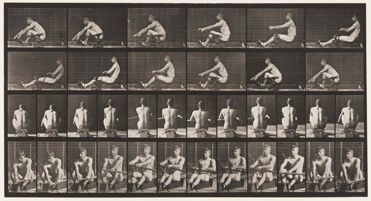 Tavola 327. Canottaggio da Eadweard Muybridge
