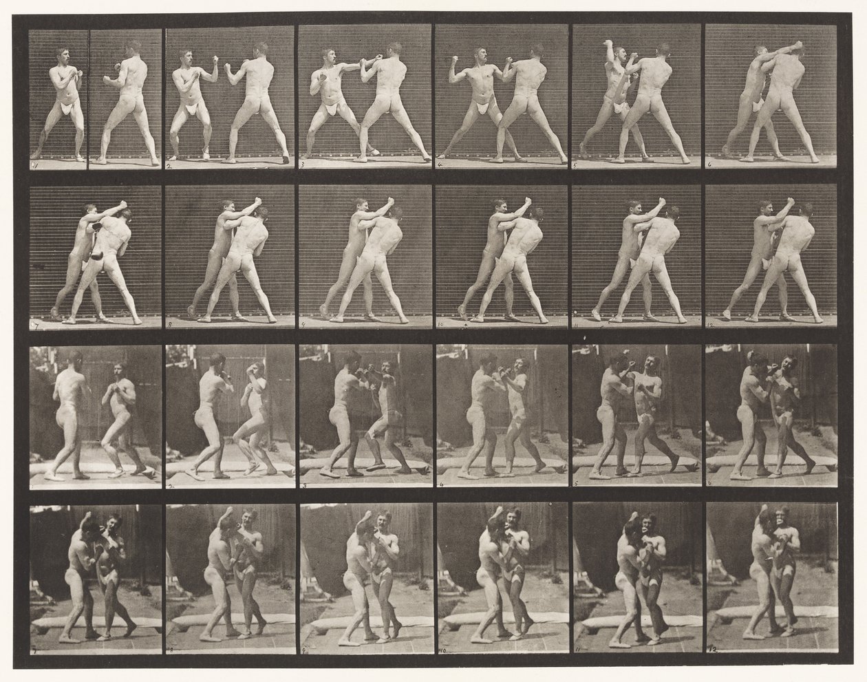 Boxe; cross-counter (scarpe) da Eadweard Muybridge