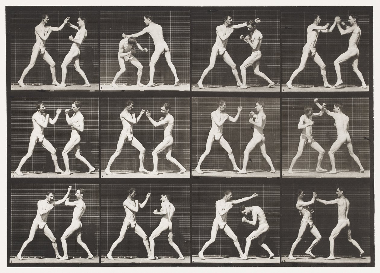 Tavola 336. Pugilato; mano aperta (scarpe) da Eadweard Muybridge