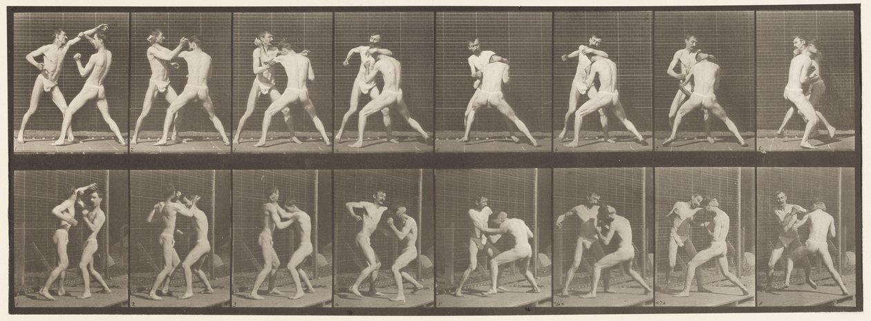 Boxe; Mano Aperta, 1872-1885 da Eadweard Muybridge