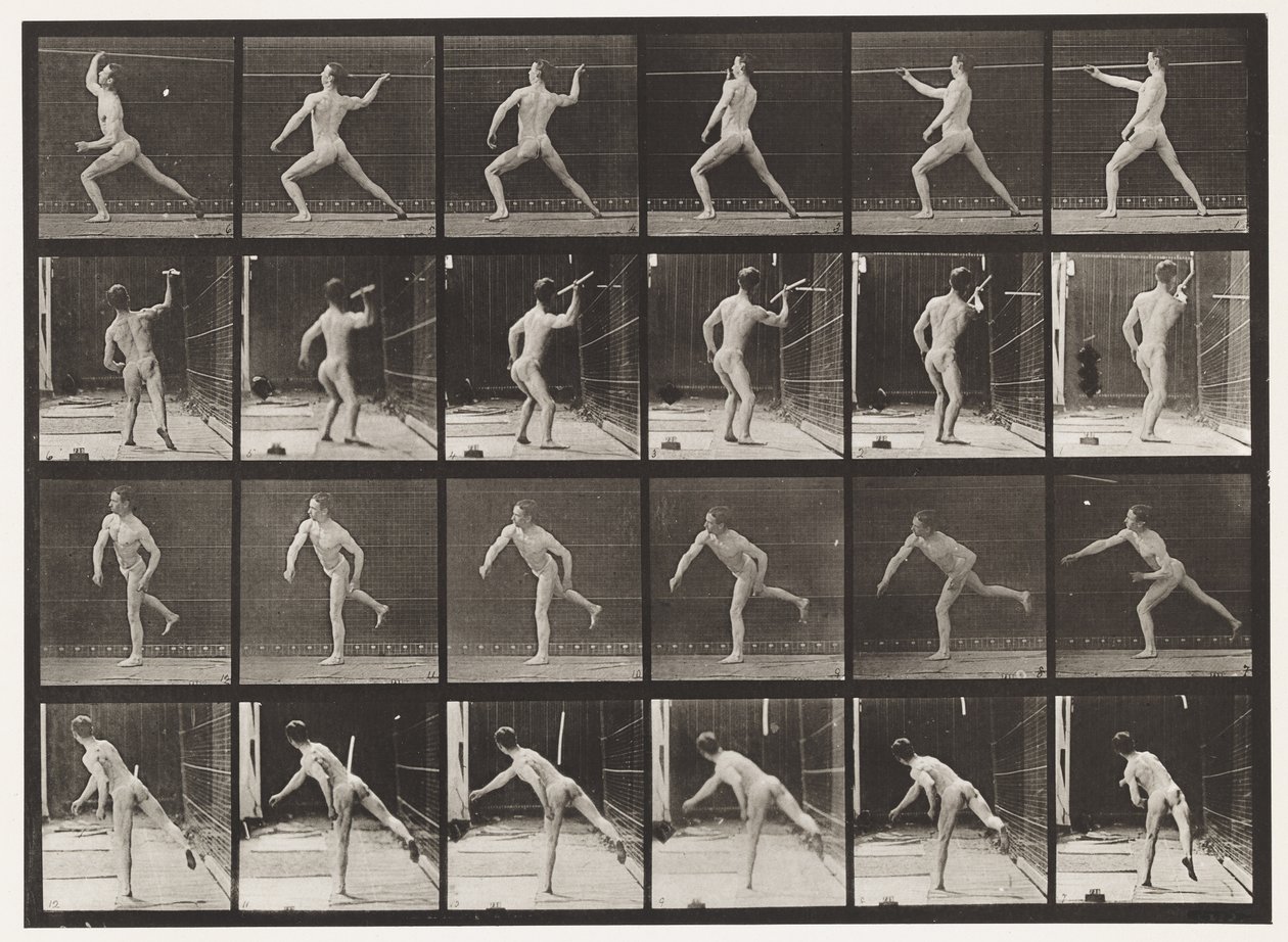 Lanciare una lancia da Eadweard Muybridge