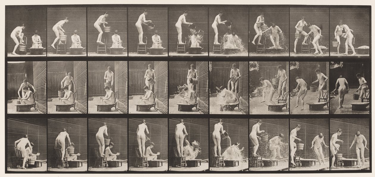 Piatto 408. Due modelli da Eadweard Muybridge