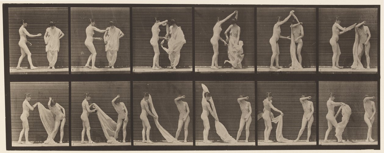 Tavola 427. Toilette; due modelli da Eadweard Muybridge