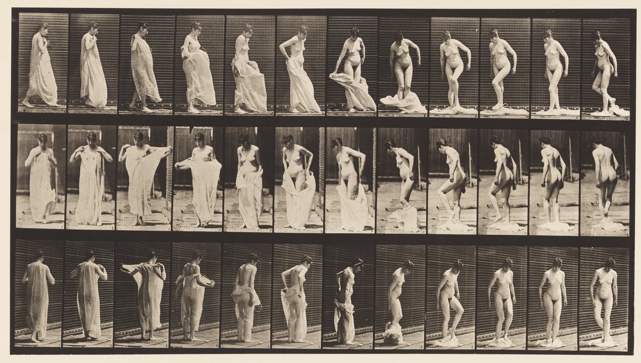 Tavola 431. Toilette; togliersi i vestiti da Eadweard Muybridge