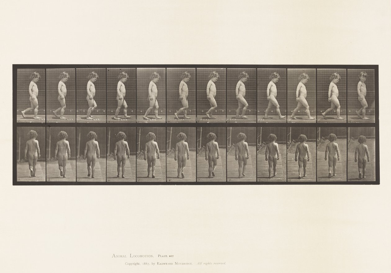Bambino, camminare da Eadweard Muybridge