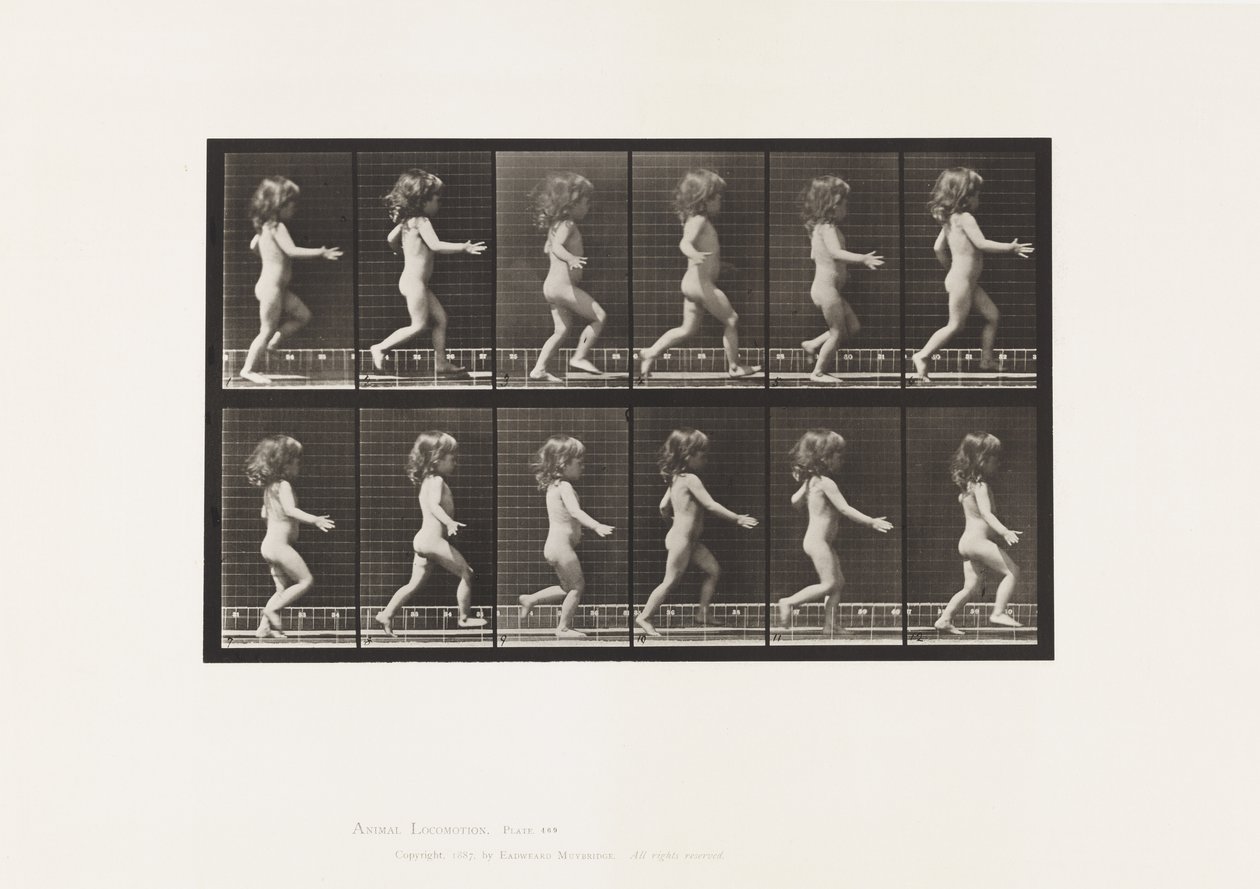 Tavola 469. Bambino, correre, 1885 da Eadweard Muybridge