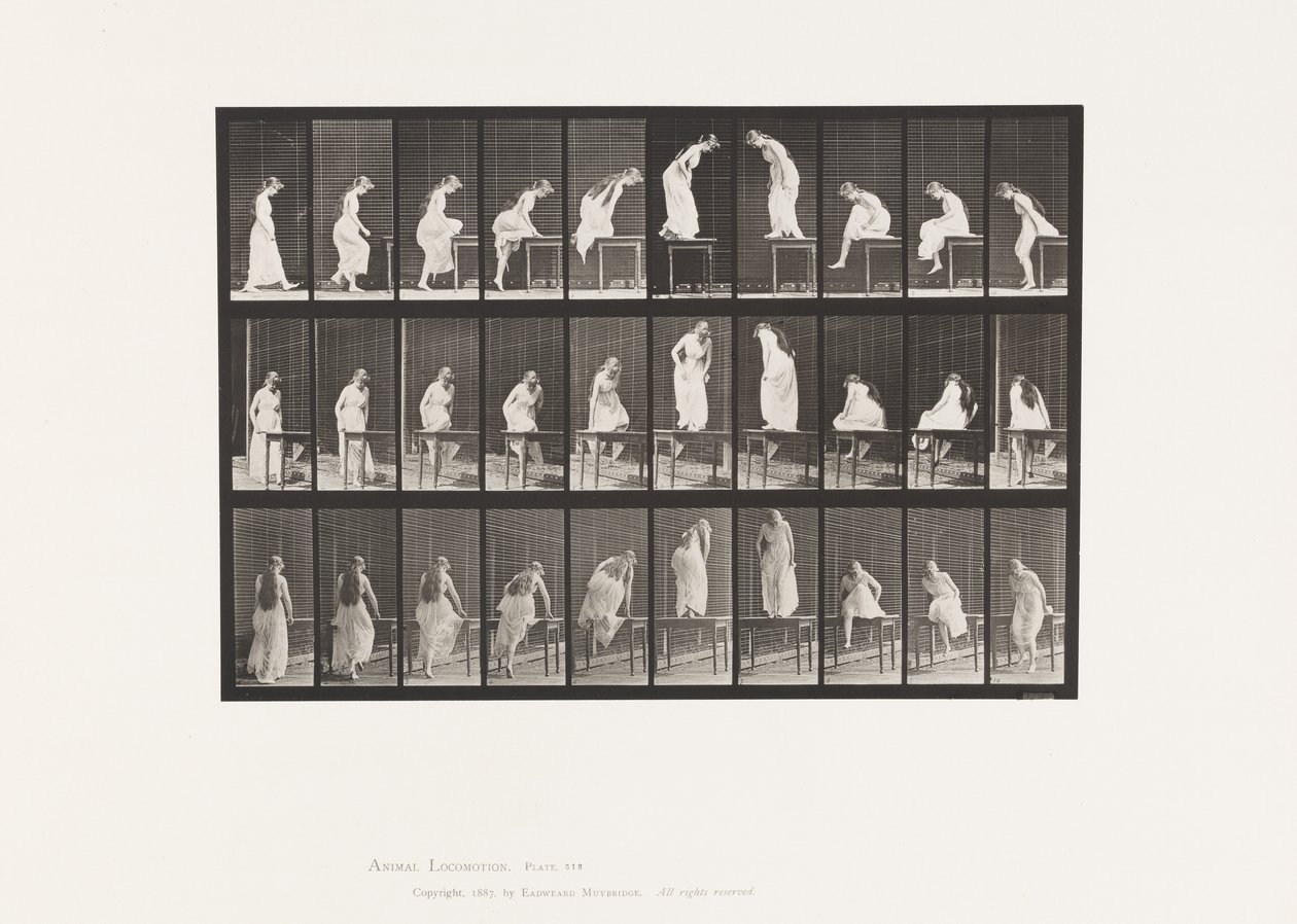 Tavola 513. Salendo e Scendendo da un Tavolo da Eadweard Muybridge